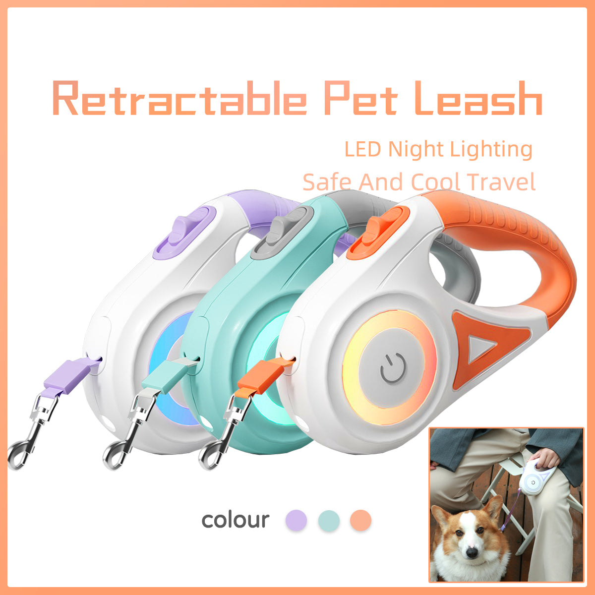 Ultimate Retractable Dog Leash & Collar Set - Perfect for Small to Medium Dogs!