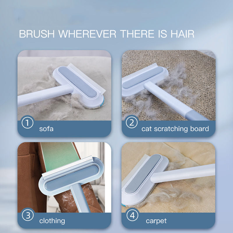 4-in-1 Multifunctional Pet Hair Removal Brush & Window Screen Cleaner - Essential Grooming Tool for Dogs and Cats