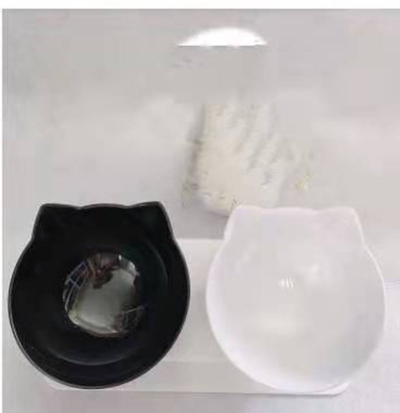 Elevated Cat Feeder Stand with Clear Bowl for Comfortable Dining