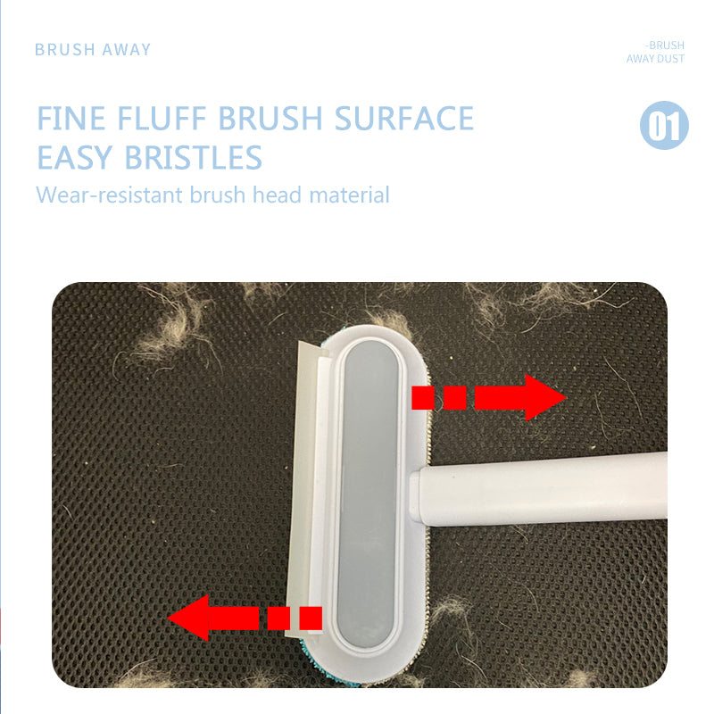 4-in-1 Multifunctional Pet Hair Removal Brush & Window Screen Cleaner - Essential Grooming Tool for Dogs and Cats