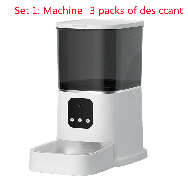 Pet Automatic Feeder Large Capacity Smart Voice Recorder APP Control Timer Feeding Cat Dog Food Dispenser with Wifi Pet Bo