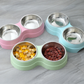 Stainless Steel Double Pet Food & Water Bowl