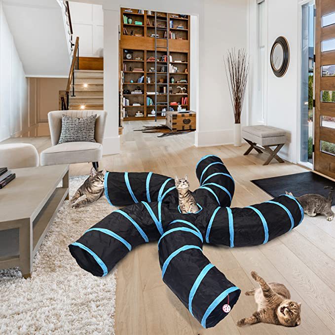 Interactive Tunnel Toy for Cats & Dogs