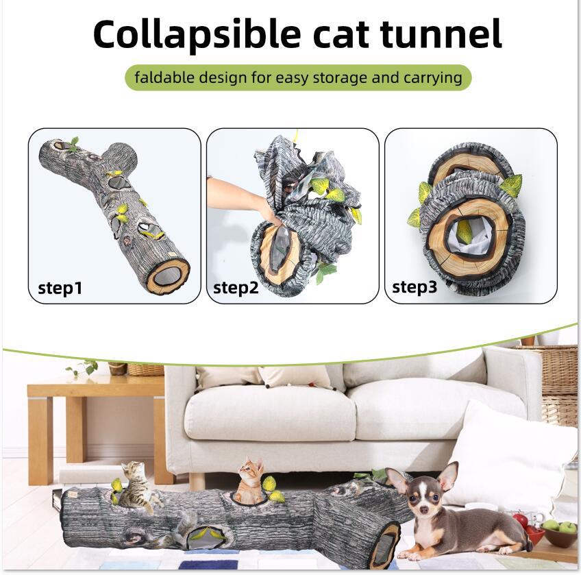 Interactive Tunnel Toy for Cats & Dogs