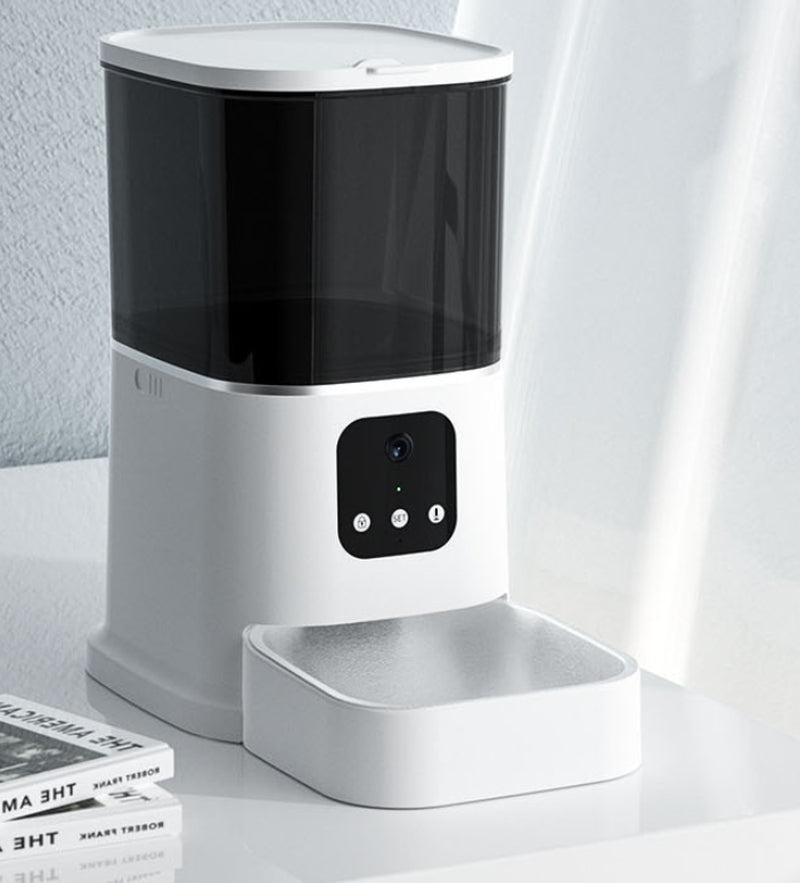 Pet Automatic Feeder Large Capacity Smart Voice Recorder APP Control Timer Feeding Cat Dog Food Dispenser with Wifi Pet Bo